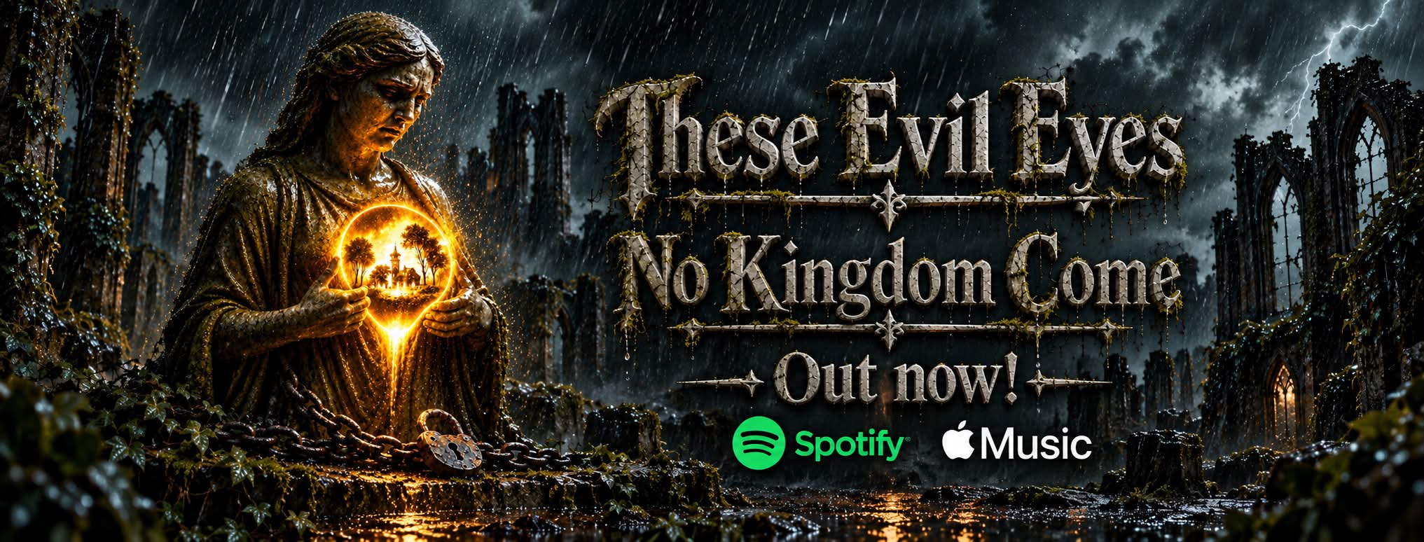 These Evil Eyes — No Kingdom Come, out now on Spotify and Apple Music